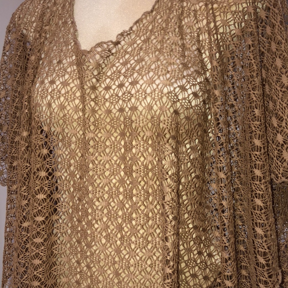 Crochet Lace Knit Wrap Shawl Cover-Up - Picture 6 of 7